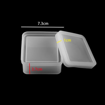1 бр. Кутия за съхранение във формата на сърце Силиконови форми Кутии Форма от кристална епоксидна смола за изработка на бижута Направи си сам Подаръци Калъф Занаяти Консумативи