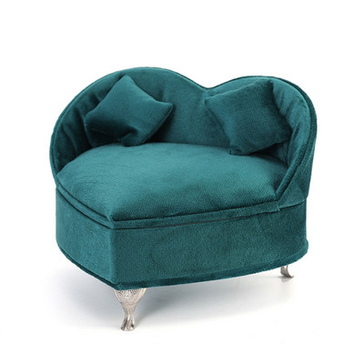 Slatka sofa u obliku putne kutije za nakit Organizator kutija za nakit za žene Djevojke Ogrlica Prsten Naušnica