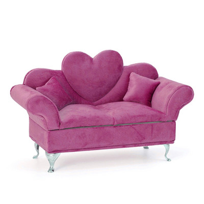 Slatka sofa u obliku putne kutije za nakit Organizator kutija za nakit za žene Djevojke Ogrlica Prsten Naušnica