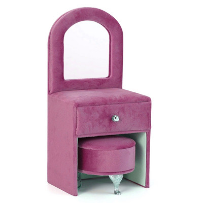 Slatka sofa u obliku putne kutije za nakit Organizator kutija za nakit za žene Djevojke Ogrlica Prsten Naušnica