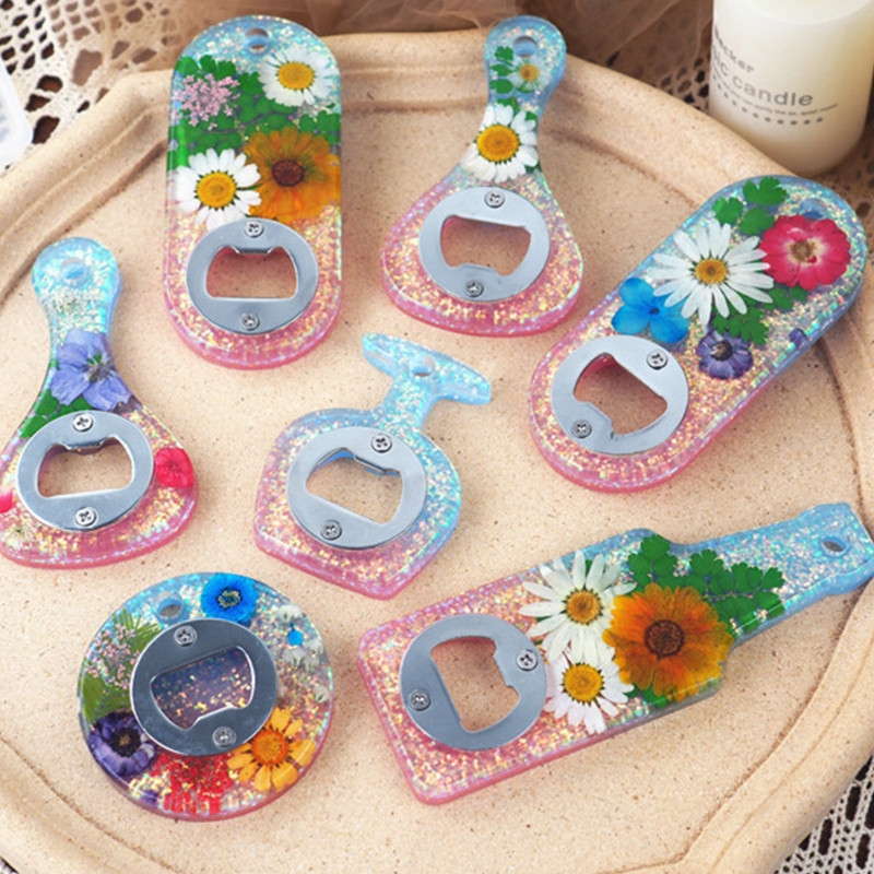 Kamščiatraukis „pasidaryk pats“ epoksidinės formos butelių atidarytuvas silikoninė forma, skirta „pasidaryk pats“ raktų pakabukų dekoravimui, raktų pakabukas pakabukų priedai, rankdarbiai Auxili