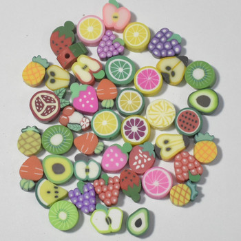 10 χιλιοστά 30/50/100 τμχ/παρτίδα Smiley Face Beads Polymer Clay Beads Loose Spacer Beads for Jewelry Making DIY Bocelet αξεσουάρ