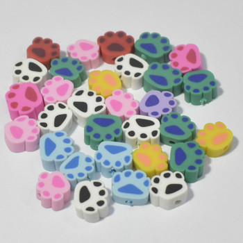 10 χιλιοστά 30/50/100 τμχ/παρτίδα Smiley Face Beads Polymer Clay Beads Loose Spacer Beads for Jewelry Making DIY Bocelet αξεσουάρ