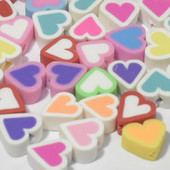 10mm30/50/100kom/lot Perle sa smješkom Perle od polimerske gline Labave perle za odstojnike za izradu nakita Dodaci za DIY narukvice