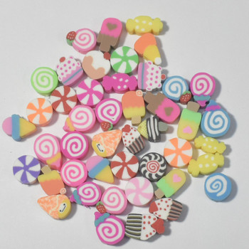 10 χιλιοστά 30/50/100 τμχ/παρτίδα Smiley Face Beads Polymer Clay Beads Loose Spacer Beads for Jewelry Making DIY Bocelet αξεσουάρ