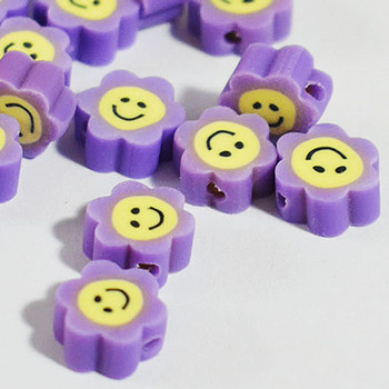 DIY10mm30/50/100pcs Mix Fruit Clay Beads Polymer Clay Lemon Grape Μήλο Strawberry Spacer Beads For Making Βραχιόλι κολιέ