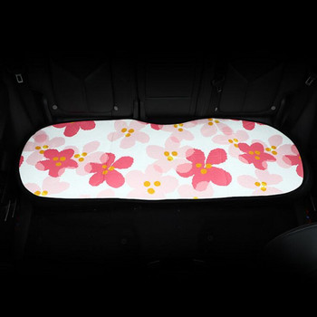 Creatvie Sakura Неплъзгаща се дишаща ленена ленена възглавница за седалка Комплект от три части Four Seasons Възглавница за столче за кола Декорация