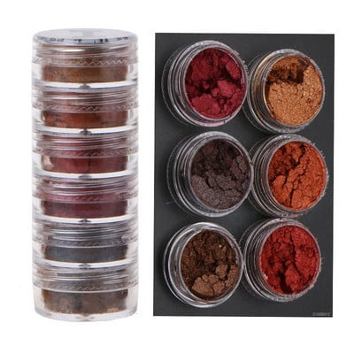 Неонов фосфорен пигмент Комплект прах Перлена слюда на прах Флуоресцентен блясък за нокти Епоксидна смола Багрило Перлен пигмент DIY Jewelry Craf