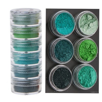 Неонов фосфорен пигмент Комплект прах Перлена слюда на прах Флуоресцентен блясък за нокти Епоксидна смола Багрило Перлен пигмент DIY Jewelry Craf