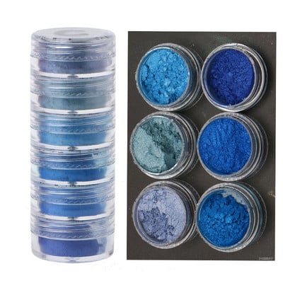 Неонов фосфорен пигмент Комплект прах Перлена слюда на прах Флуоресцентен блясък за нокти Епоксидна смола Багрило Перлен пигмент DIY Jewelry Craf