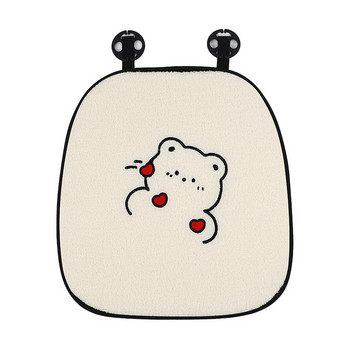 Νέο Cartoon Cute Bear Lamb Wool Winter βελούδινο μαξιλάρι πλάτης Μαξιλάρι καθίσματος αυτοκινήτου Διακοσμητικά εσωτερικού αυτοκινήτου
