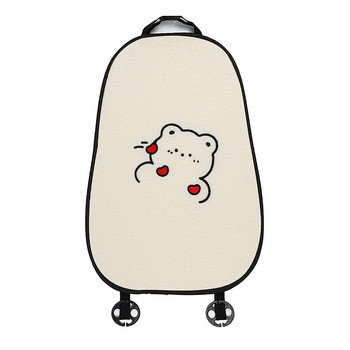 Νέο Cartoon Cute Bear Lamb Wool Winter βελούδινο μαξιλάρι πλάτης Μαξιλάρι καθίσματος αυτοκινήτου Διακοσμητικά εσωτερικού αυτοκινήτου