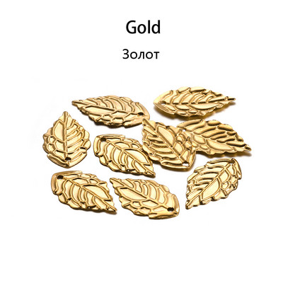 100 buc/lot 10x18mm frunze de metal în formă de farmece colier pandantiv descoperiri pentru bricolaj frunze brățară bijuterii accesorii artizanat