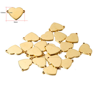 10 komada od nehrđajućeg čelika mala srca narukvica konektori privjesci DIY nakit nalazi 2 rupe narukvica ogrlice komponente pribor