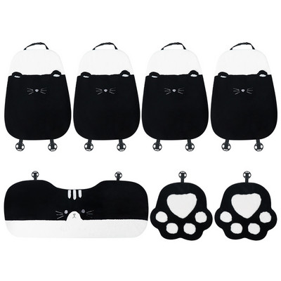 2022. Novi crtani plišani topli mekani Four Seasons univerzalni jastuk za autosjedalicu Ukrasi za unutrašnjost automobila Slatki