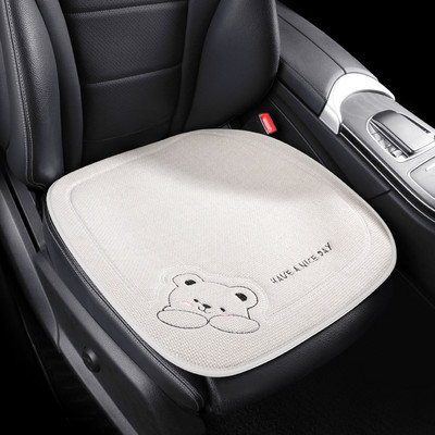 2022 Bijeli Four Seasons Univerzalni pamuk laneni medvjed, ženski modni protuklizni zaštitni jastuk za autosjedalicu Slatki