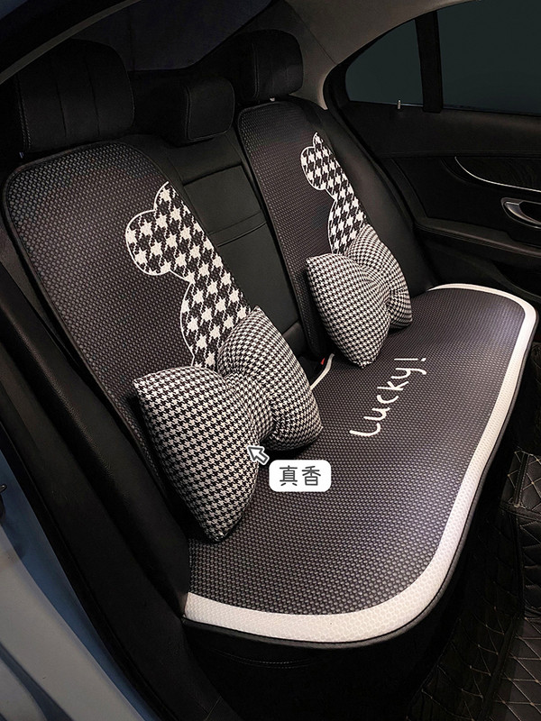 2022, novi crtić, slatka četiri godišnja doba, univerzalni ukrasi za unutrašnjost automobila od ledene svile, zaštitna navlaka za autosjedalicu