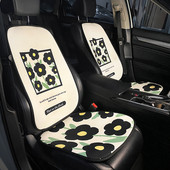 2023. Little Fresh Cotton Flower Four Seasons Univerzalna zaštitna navlaka za autosjedalicu od pamučnog lana Ukrasi interijera automobila