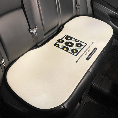 2023. Little Fresh Cotton Flower Four Seasons Univerzalna zaštitna navlaka za autosjedalicu od pamučnog lana Ukrasi interijera automobila