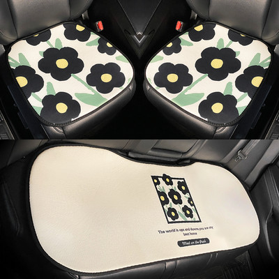 2023. Little Fresh Cotton Flower Four Seasons Univerzalna zaštitna navlaka za autosjedalicu od pamučnog lana Ukrasi interijera automobila