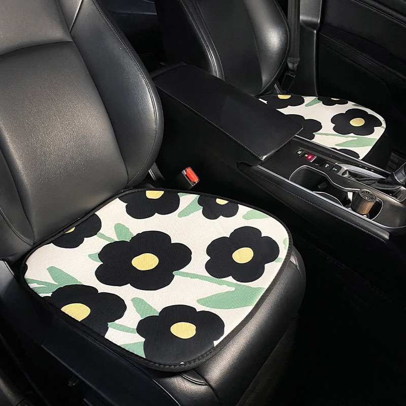 2023. Little Fresh Cotton Flower Four Seasons Univerzalna zaštitna navlaka za autosjedalicu od pamučnog lana Ukrasi interijera automobila