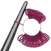 Profesionalno tražilo veličine prstena Trn Mjerač prstiju Plastični alati za mjerenje nakita Prsten trn Štap Set alata za nakit