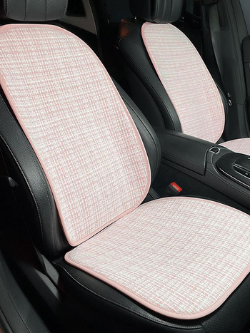 Νέο γυναικείο προστατευτικό κάλυμμα μαξιλαριού καθίσματος αυτοκινήτου Cartoon Four Seasons Universal Seat Cushion Camellia Cotton Flax