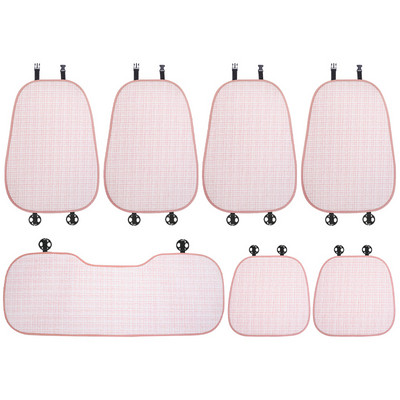 Novi Four Seasons univerzalni jastuk za sjedalo Cartoon Camellia Pamuk Lan Zaštitna ženska navlaka za autosjedalicu