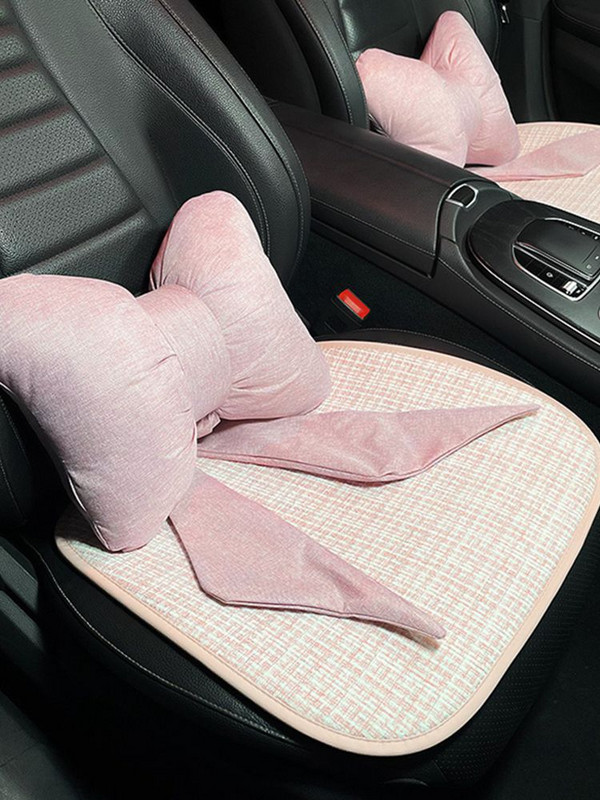 Novi Four Seasons univerzalni jastuk za sjedalo Cartoon Camellia Pamuk Lan Zaštitna ženska navlaka za autosjedalicu