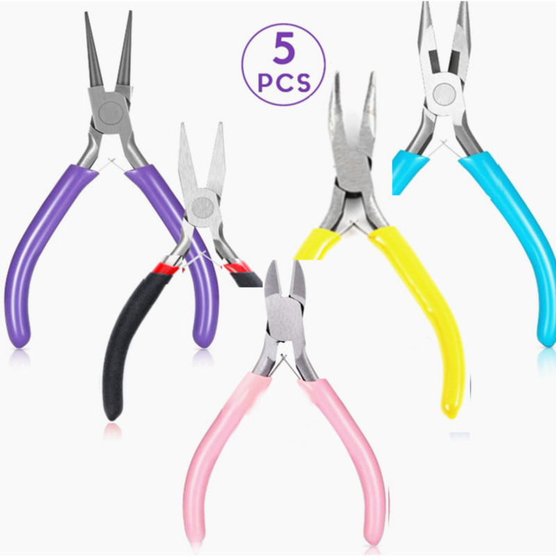Set kliješta za popravak nakita DIY Alati za izradu i održavanje ogrlica s pincetom Komplet prstena Škare za heklanje Bakrena žica