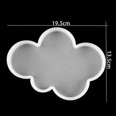 Geometric Heart Cloud Στρογγυλό Σχήμα σουβέρ Ρητίνη σιλικόνη Καλούπια χύτευσης για DIY Εποξειδική Ρητίνη Σουβέρ Δίσκος κοσμημάτων Εργαλεία