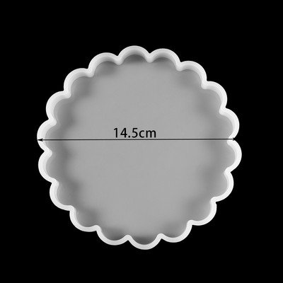 Geometric Heart Cloud Στρογγυλό Σχήμα σουβέρ Ρητίνη σιλικόνη Καλούπια χύτευσης για DIY Εποξειδική Ρητίνη Σουβέρ Δίσκος κοσμημάτων Εργαλεία