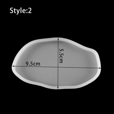 Geometric Heart Cloud Στρογγυλό Σχήμα σουβέρ Ρητίνη σιλικόνη Καλούπια χύτευσης για DIY Εποξειδική Ρητίνη Σουβέρ Δίσκος κοσμημάτων Εργαλεία