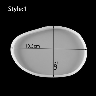 Geometric Heart Cloud Στρογγυλό Σχήμα σουβέρ Ρητίνη σιλικόνη Καλούπια χύτευσης για DIY Εποξειδική Ρητίνη Σουβέρ Δίσκος κοσμημάτων Εργαλεία