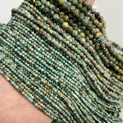 Perle od prirodnog granata Fasetirane kamene perle labave razmaknice perle 2/3/6 mm perle dragulja kamene perle za izradu nakita DIY narukvice ogrlica 15"