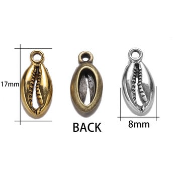 20 τμχ/παρτίδα Bohemian Antique Gold Color Charms Cowrie Conch κοχύλια Κρεμαστό DIY Χειροποίητα Κολιέ Βραχιόλι Βραχιόλι Κοσμήματα ευρήματα