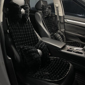 Novi dolazak iz 2022., zimski plišani puff rešetkasti jednostavni modni univerzalni jastuk za autosjedalicu Four Seasons