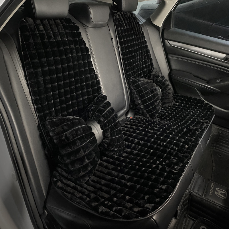 Novi dolazak iz 2022., zimski plišani puff rešetkasti jednostavni modni univerzalni jastuk za autosjedalicu Four Seasons