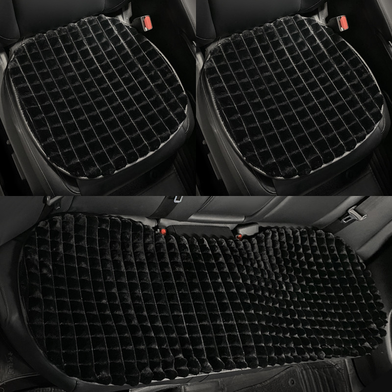 Novi dolazak iz 2022., zimski plišani puff rešetkasti jednostavni modni univerzalni jastuk za autosjedalicu Four Seasons