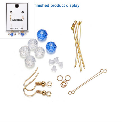 Ženski set naušnica Biserne naušnice Boemski modni nakit za DIY entuzijaste Izrada nakita Kristalne nitne naušnice Dodaci