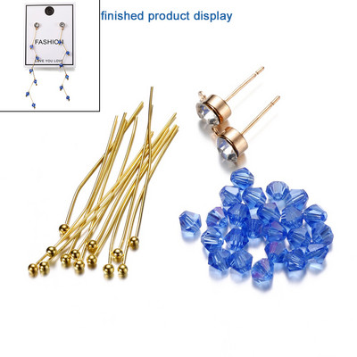 Ženski set naušnica Biserne naušnice Boemski modni nakit za DIY entuzijaste Izrada nakita Kristalne nitne naušnice Dodaci