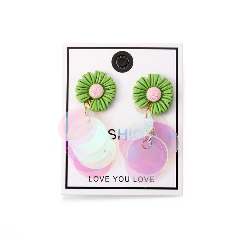 1 set kompleta naušnica. Jednostavna kukica za naušnice u obliku cvijeta. Naušnice s privjeskom. Za početnike. Komplet dodataka za izradu naušnica.