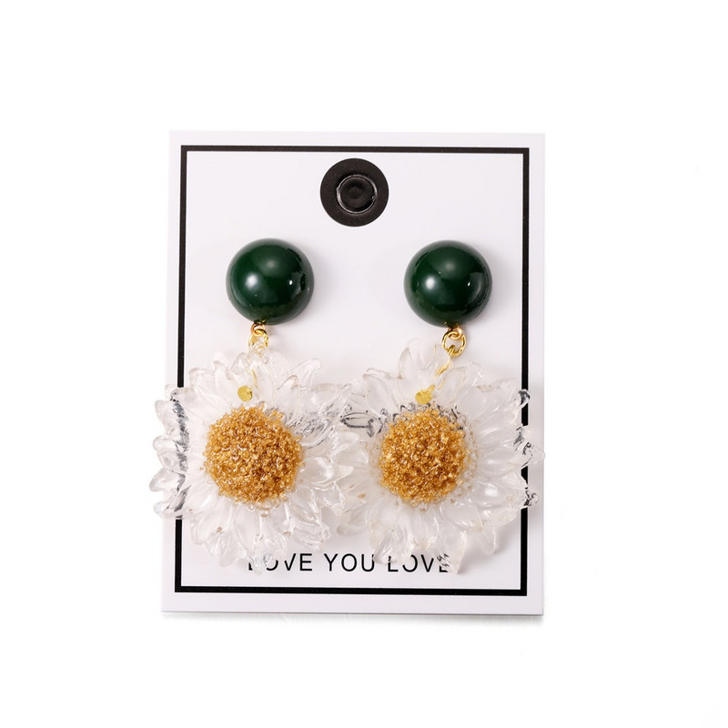 1 set kompleta naušnica. Jednostavna kukica za naušnice u obliku cvijeta. Naušnice s privjeskom. Za početnike. Komplet dodataka za izradu naušnica.