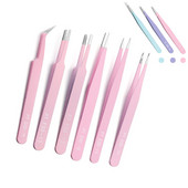 6 stilova Šarene antistatičke pincete UV epoksi alati za DIY Narukvice Naušnice Izrada nakita Pronalaženje pinceta za obrve