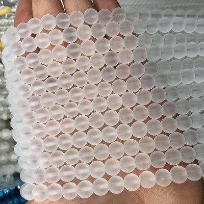 Granat Crvena Ružičasta Žuto Zelena Plava Staklene perle Okrugle labave odstojne kamene perle za izradu nakita DIY narukvice 4 6 8 10 12 mm 15"