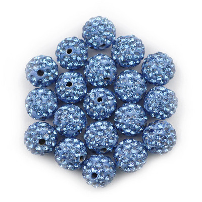 BTFBES 10mm 20db Micro Pave Beads Pave Crystal Disco Ball Kerek Agyag Laza gyöngyök Karkötő Nyaklánc Ékszer készítés Barkács kiegészítő