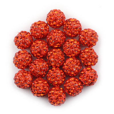 BTFBES 10mm 20db Micro Pave Beads Pave Crystal Disco Ball Kerek Agyag Laza gyöngyök Karkötő Nyaklánc Ékszer készítés Barkács kiegészítő