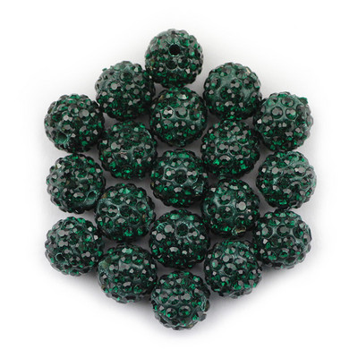 BTFBES 10mm 20db Micro Pave Beads Pave Crystal Disco Ball Kerek Agyag Laza gyöngyök Karkötő Nyaklánc Ékszer készítés Barkács kiegészítő