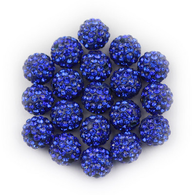 BTFBES 10mm 20db Micro Pave Beads Pave Crystal Disco Ball Kerek Agyag Laza gyöngyök Karkötő Nyaklánc Ékszer készítés Barkács kiegészítő