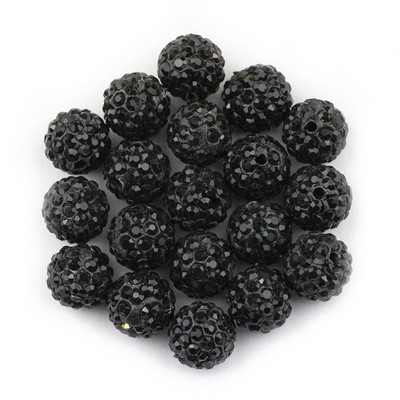 BTFBES 10mm 20db Micro Pave Beads Pave Crystal Disco Ball Kerek Agyag Laza gyöngyök Karkötő Nyaklánc Ékszer készítés Barkács kiegészítő